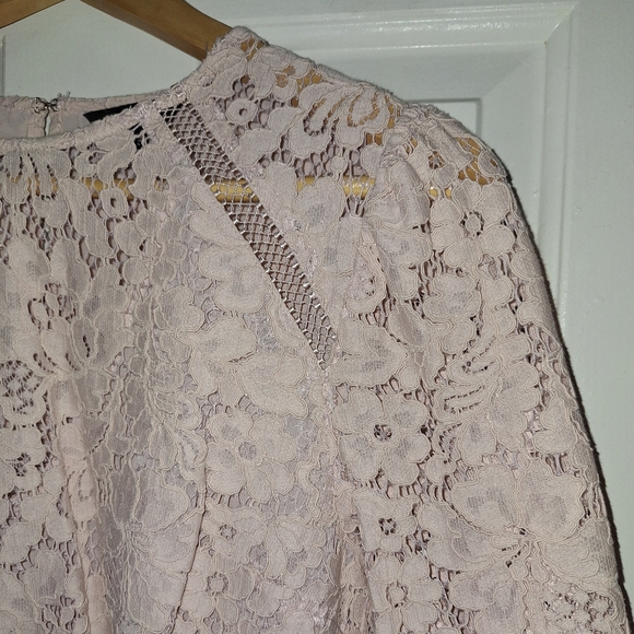 Express Peplum Lace Blouse - Picture 4 of 12